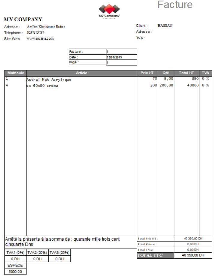 Logiciel Facturation et Gestion Commercial — vue 2