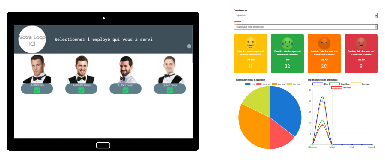 Borne Satisfaction Client — vue 3